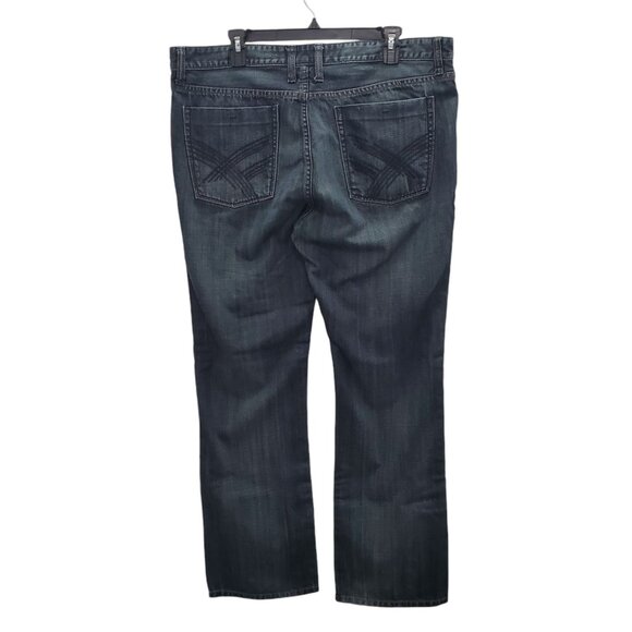 Kenneth Cole Select Men's Indigo Wash Distressed Straight Leg Jeans Size 36x32 - Picture 10 of 10